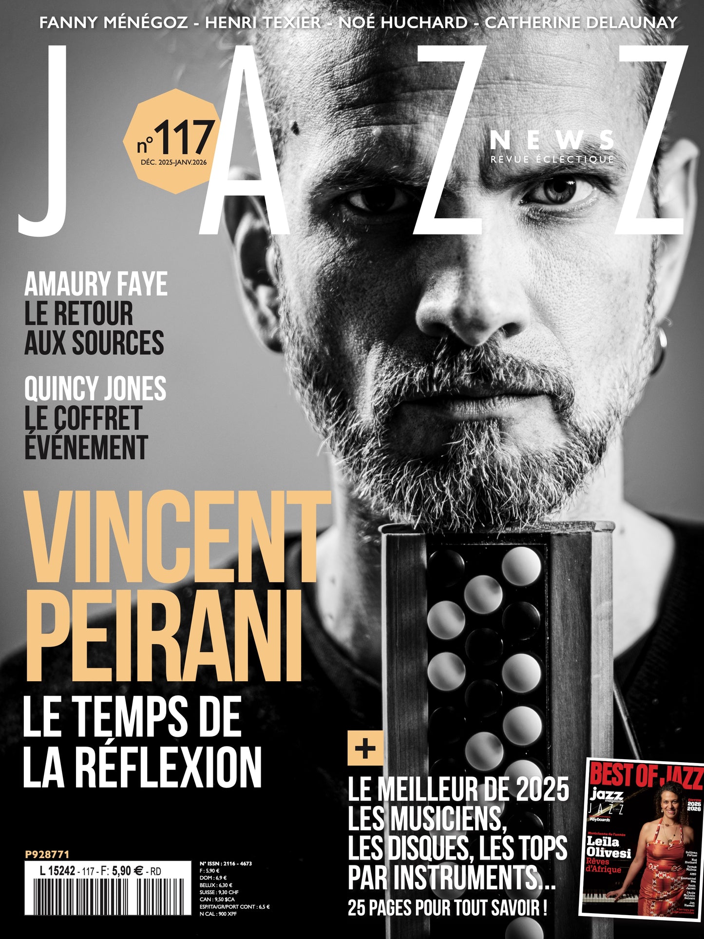 117 Jazz News - Décembre 2025 Janvier 2026 - Vincent Peirani