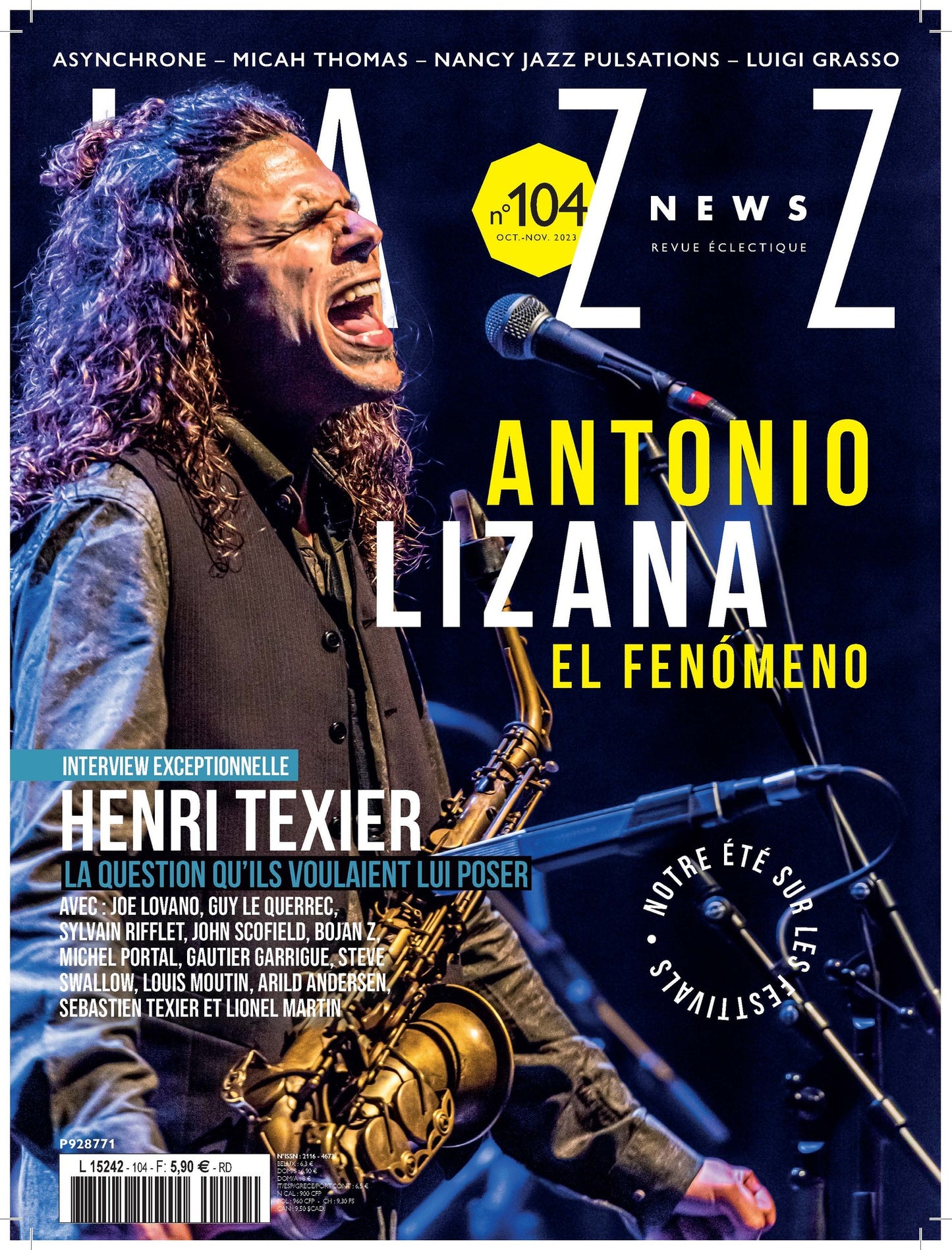 104 Jazz News - Octobre Novembre 2023 - Antonio Lizana