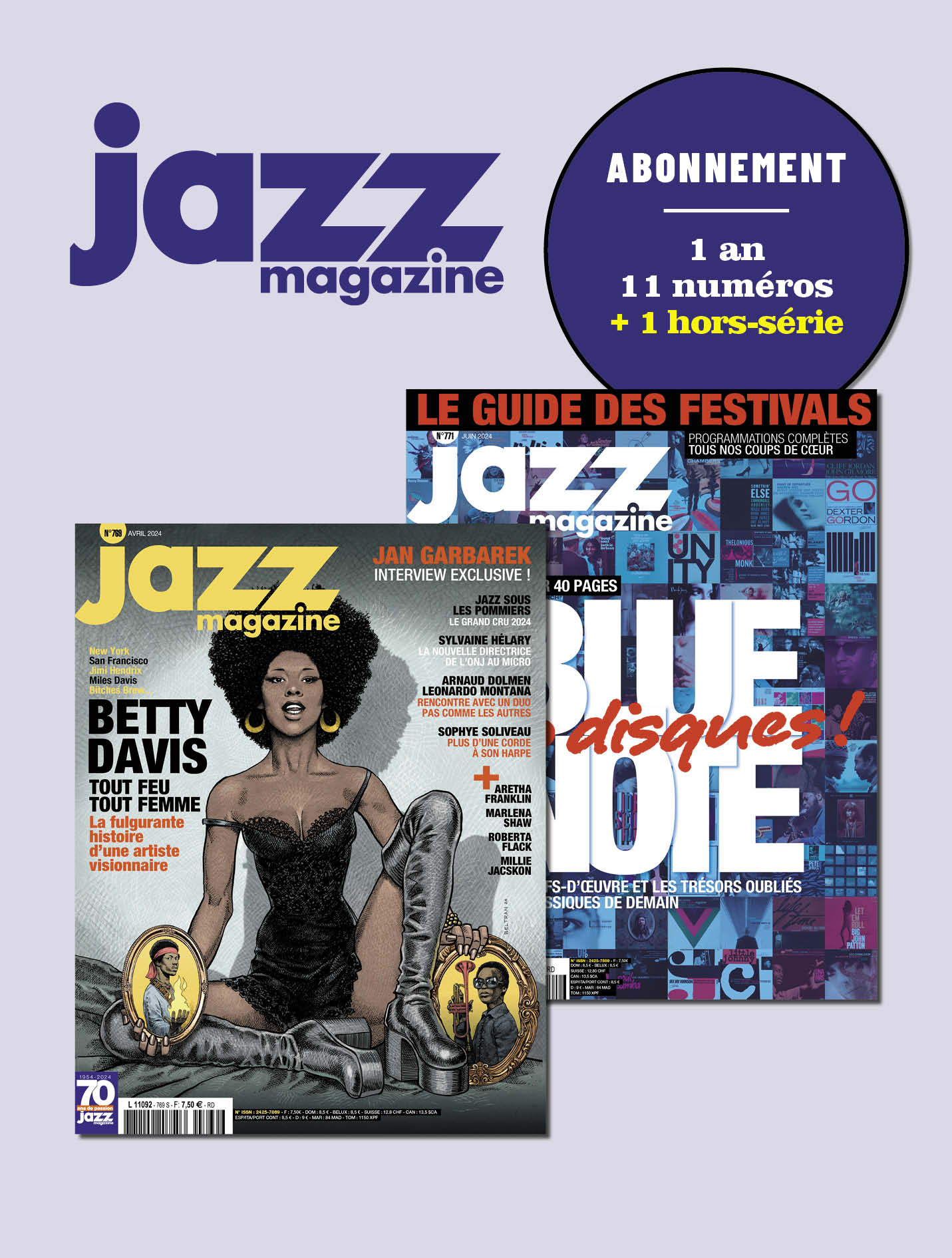 Jazz Magazine 1 an - 11 numéros + 1 hors-série