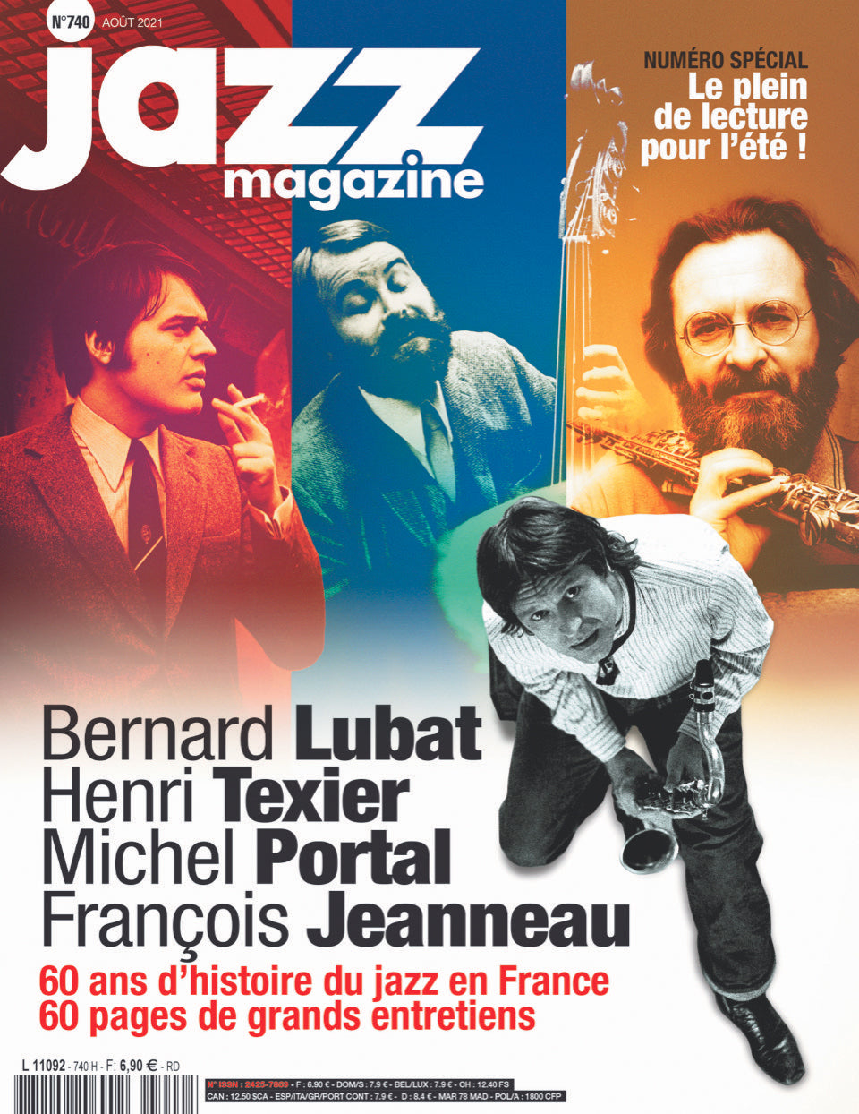 740 Jazz Magazine - Août 2021 - 60 ans d’histoire du jazz en France, 60 pages de grands entretiens