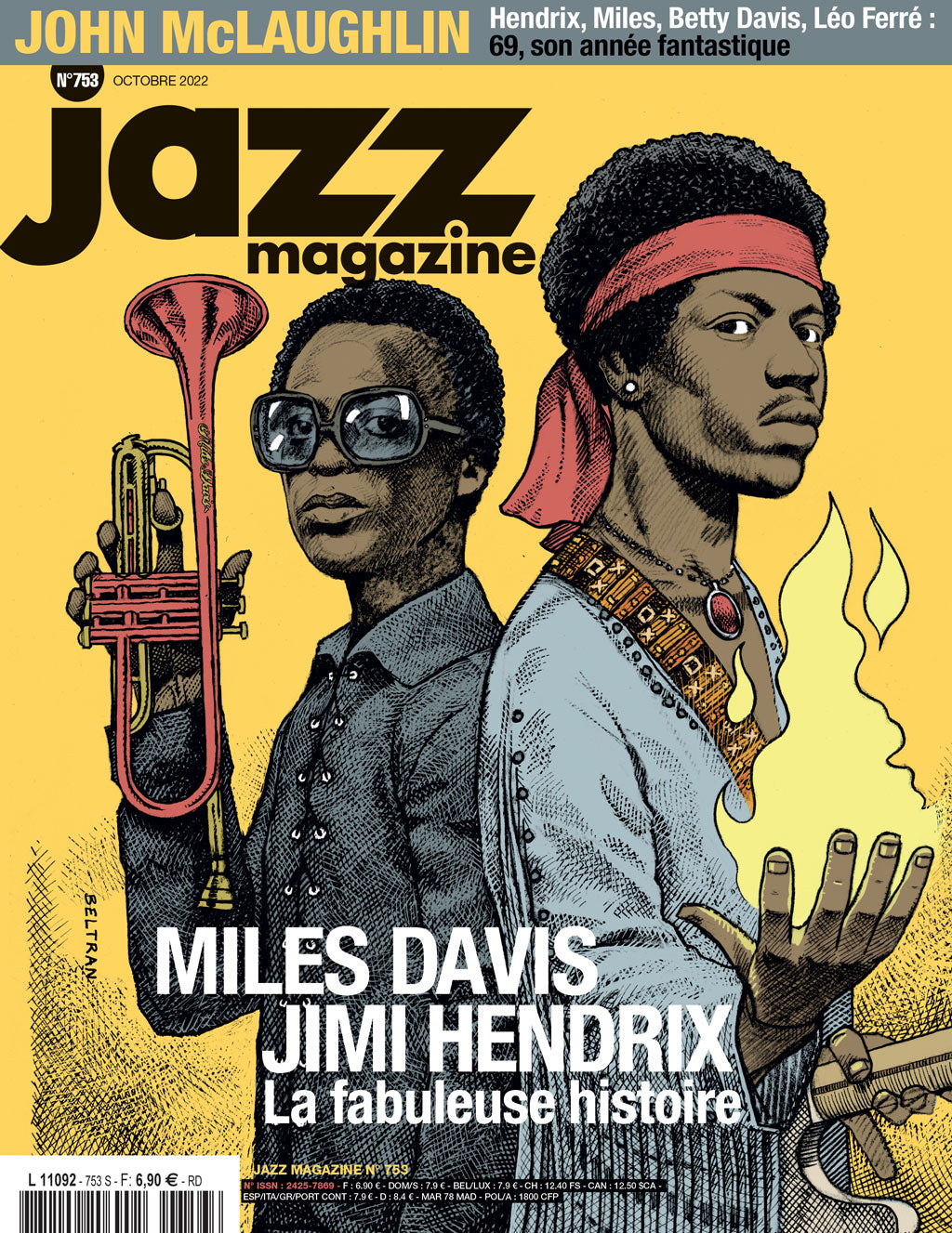 753 Jazz Magazine - Octobre 2022 - Miles Davis x Jimi Hendrix