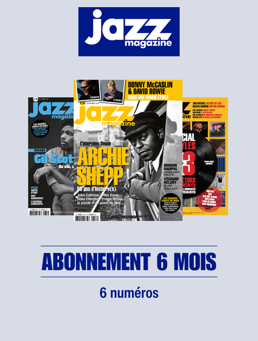 Jazz Magazine 6 mois - 6 numéros