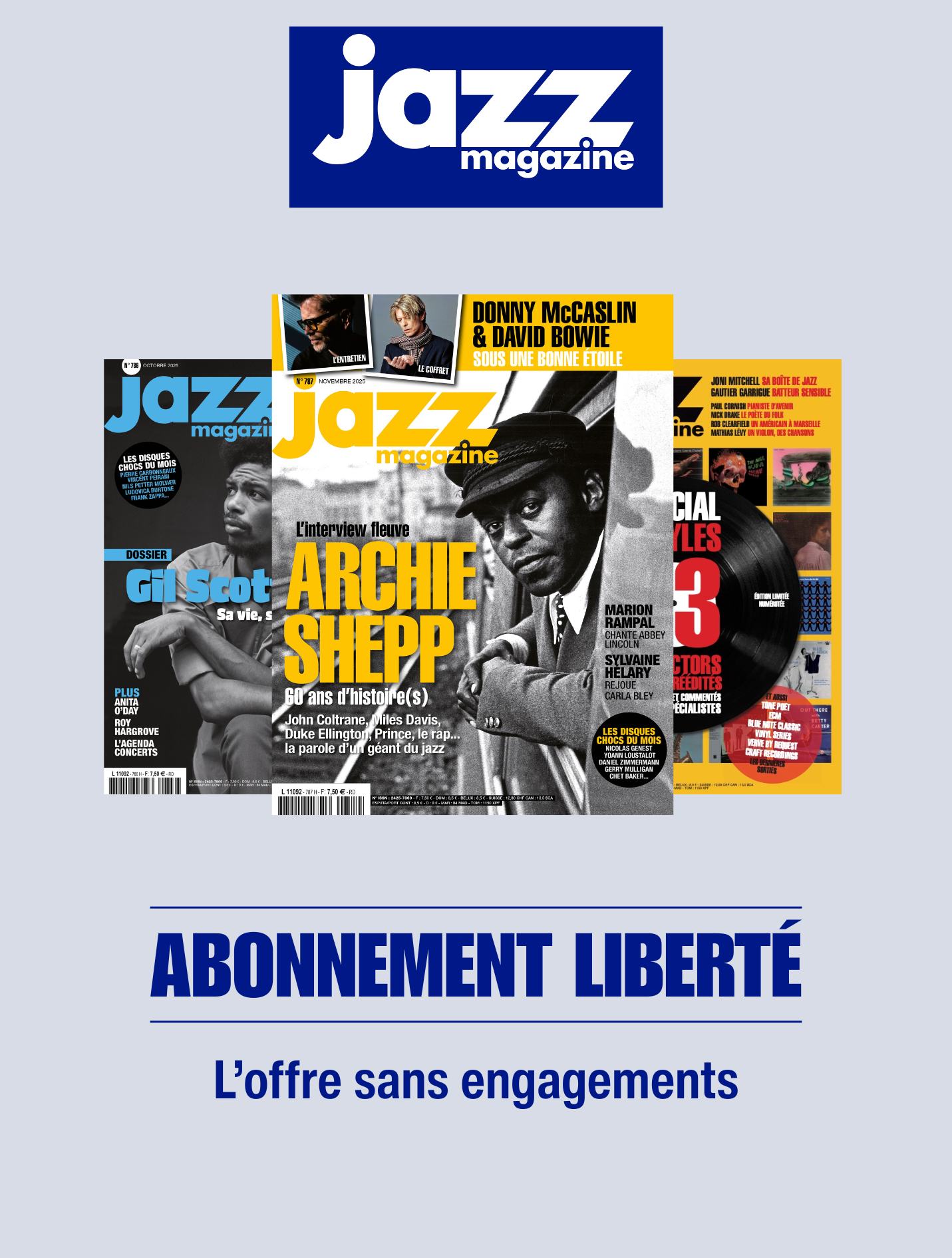 Jazz Magazine - L'abonnement sans engagement