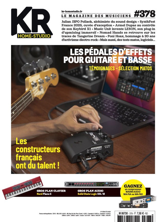 378 KR - Juin Juillet 2025 - Constructeurs français de pédales d'effets pour guitare et basse